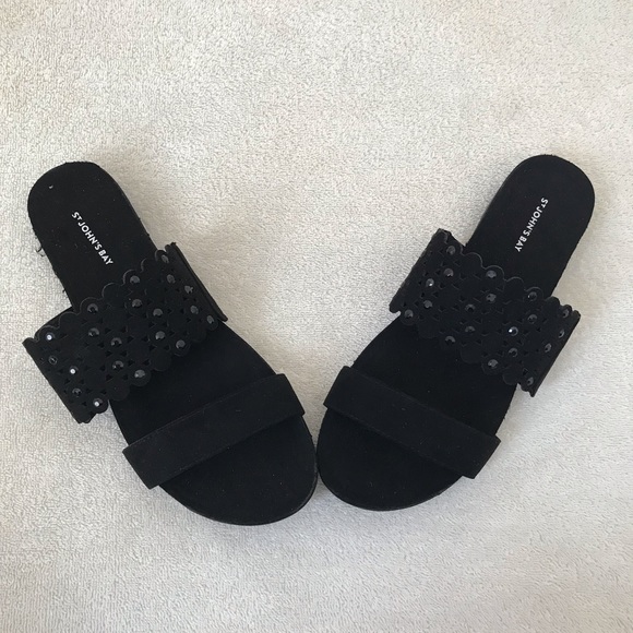 SOLDBlack sequin slip-on’s by St. John’s Bay - Picture 5 of 8